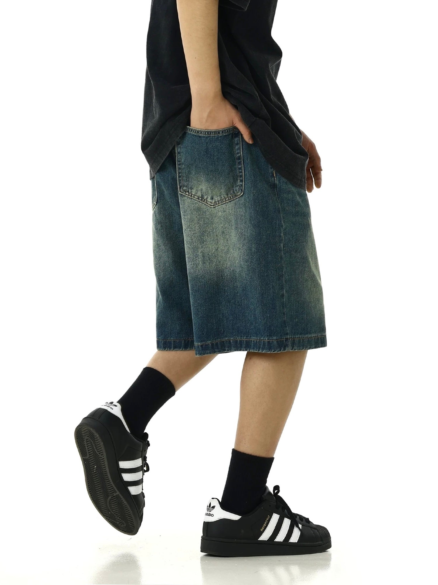 Blossom Jorts Blue